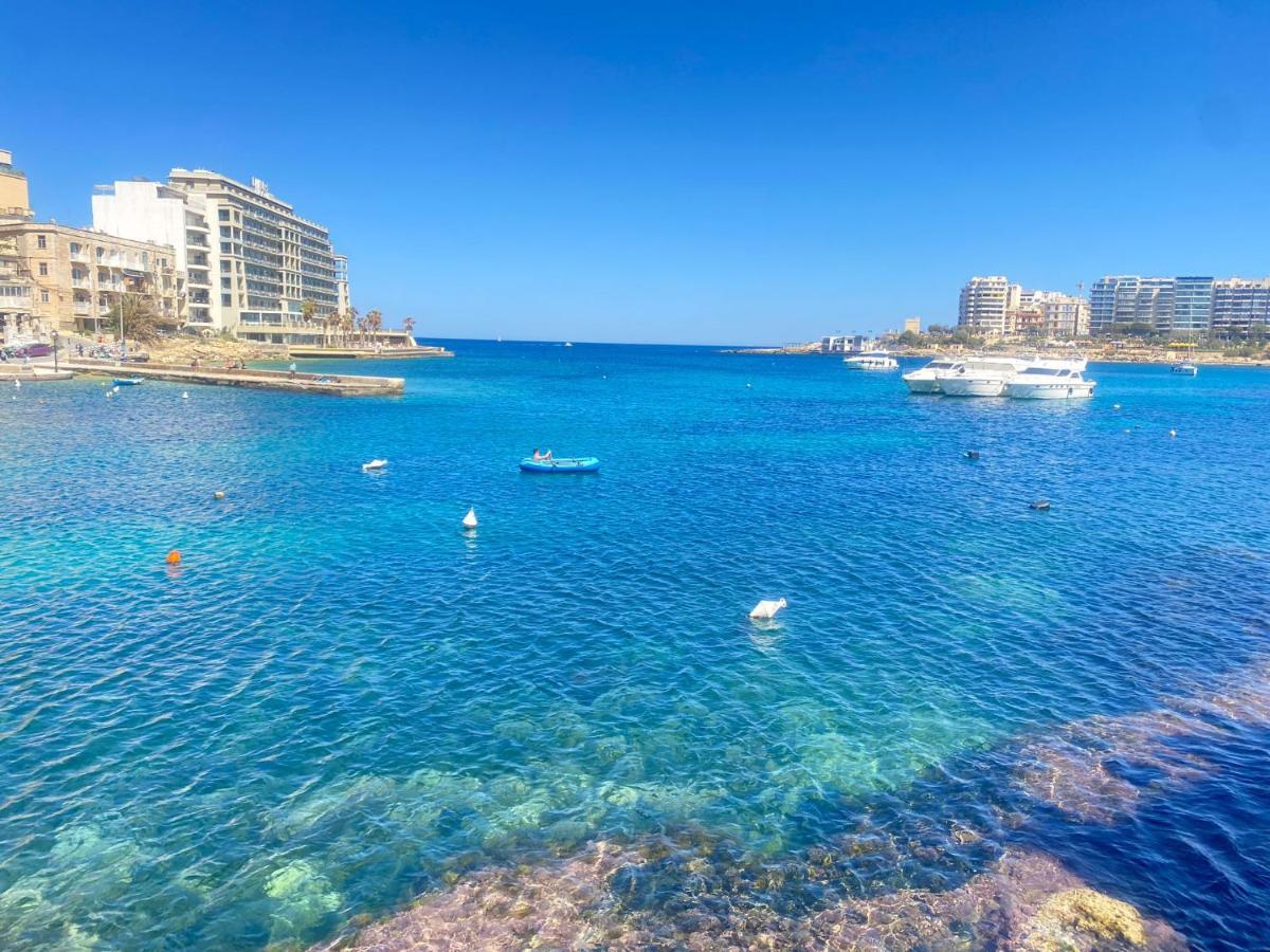 F2 - Lovely Two Bedrooms Flat Sea View, St Julians San Ġiljan Exterior foto